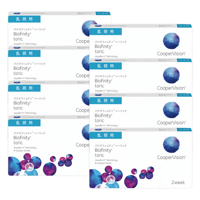 【送料無料】バイオフィニティトーリック6枚4箱