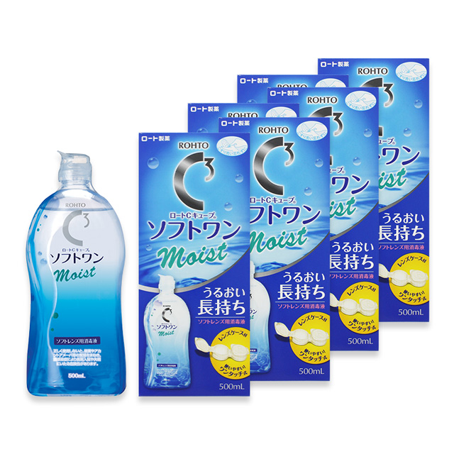 【送料無料】ロート Cキューブ ソフトワンモイストa  500ml 6箱セット