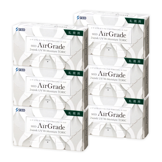【送料無料】エアグレード2ウィークUVダブルモイスチャートーリック 6枚 2箱