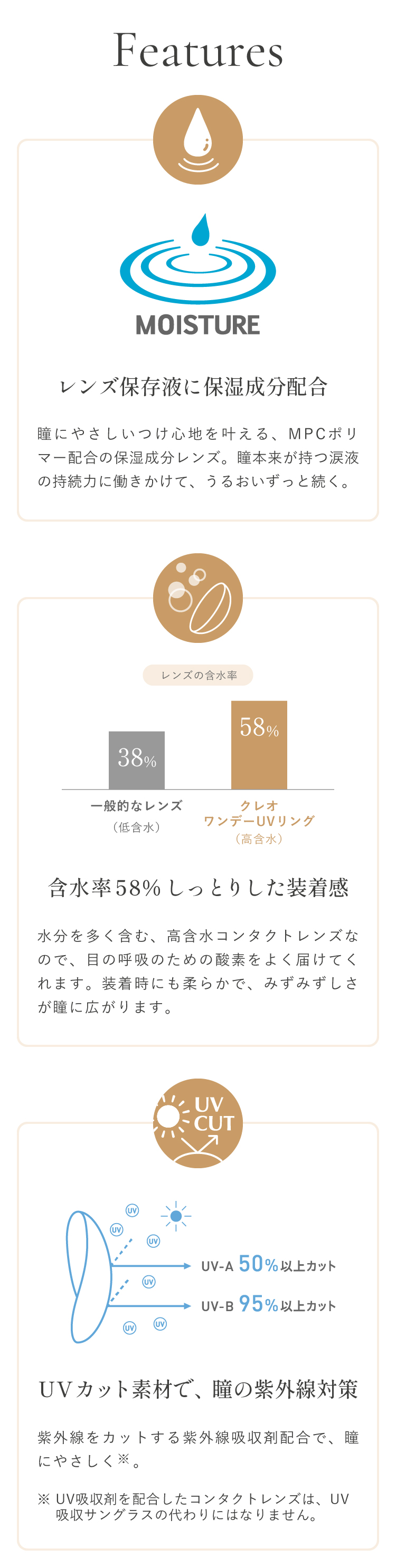 レンズ保存液に保湿成分配合