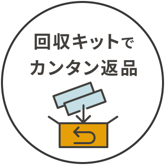 回収キットでカンタン返品